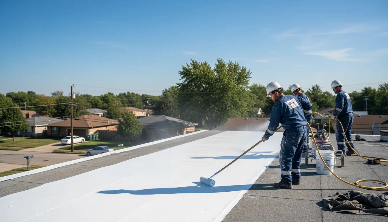 Commercial roof coating in Yoakum, TX near me